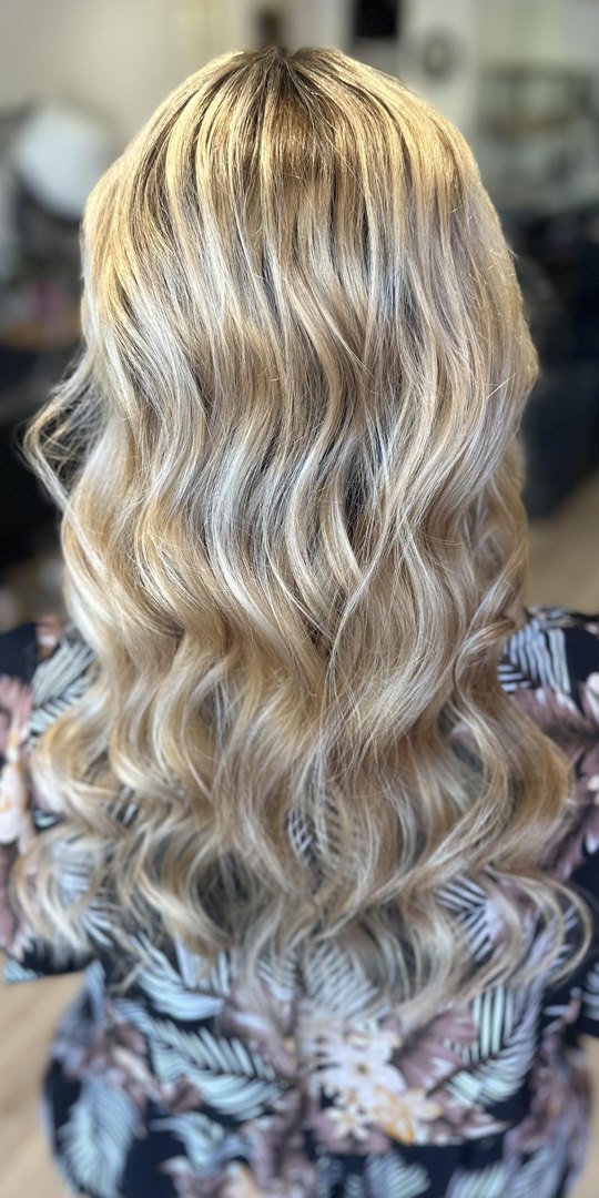 Après, Balayage sur cheveux longs