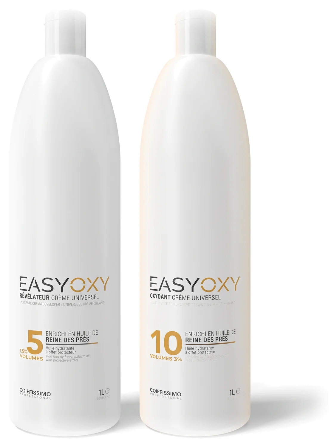 EasyOxy 5 et 10 volumes, bouteilles de 1 L