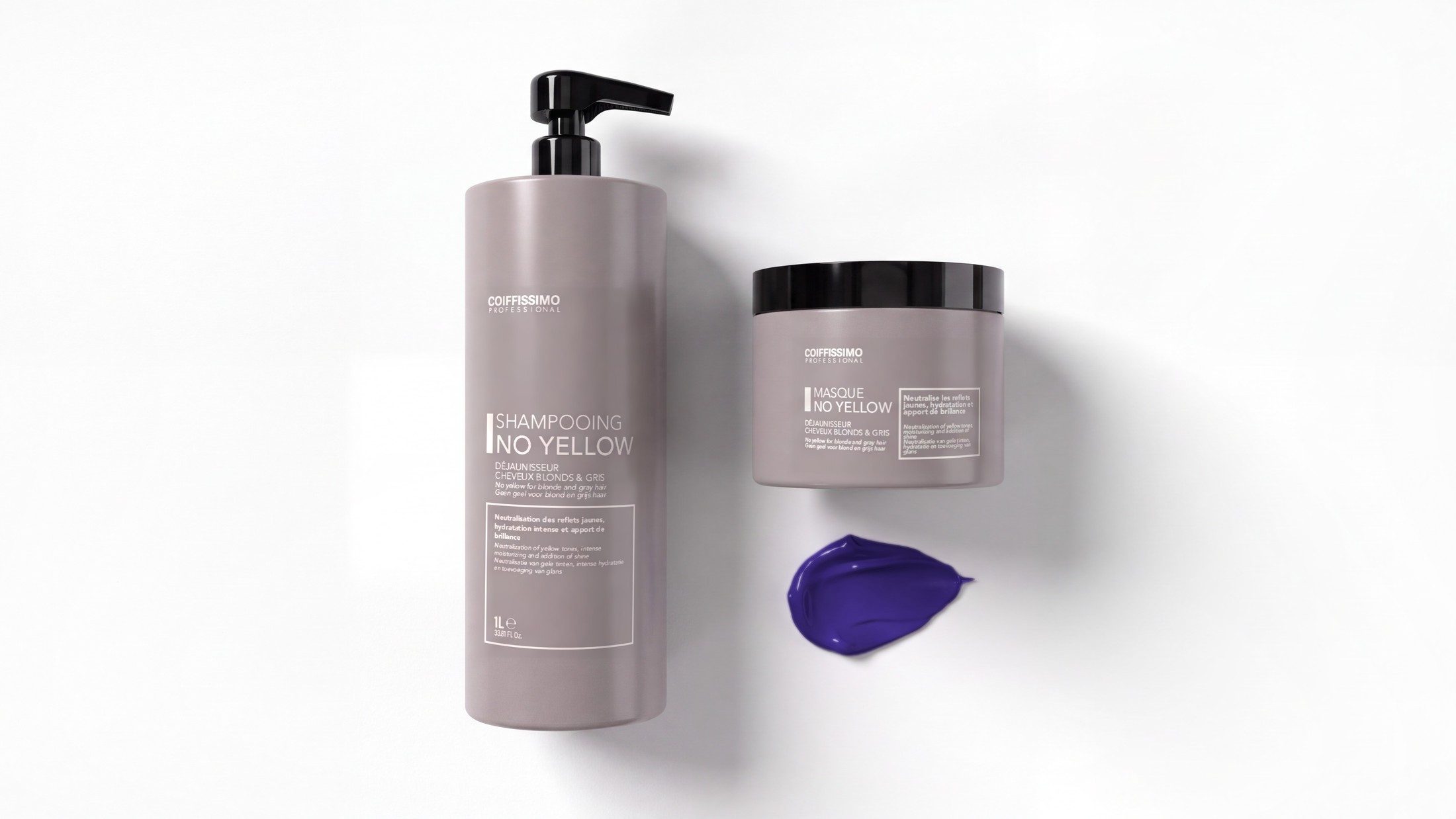 Shampooing et masque No Yellow Coiffissimo