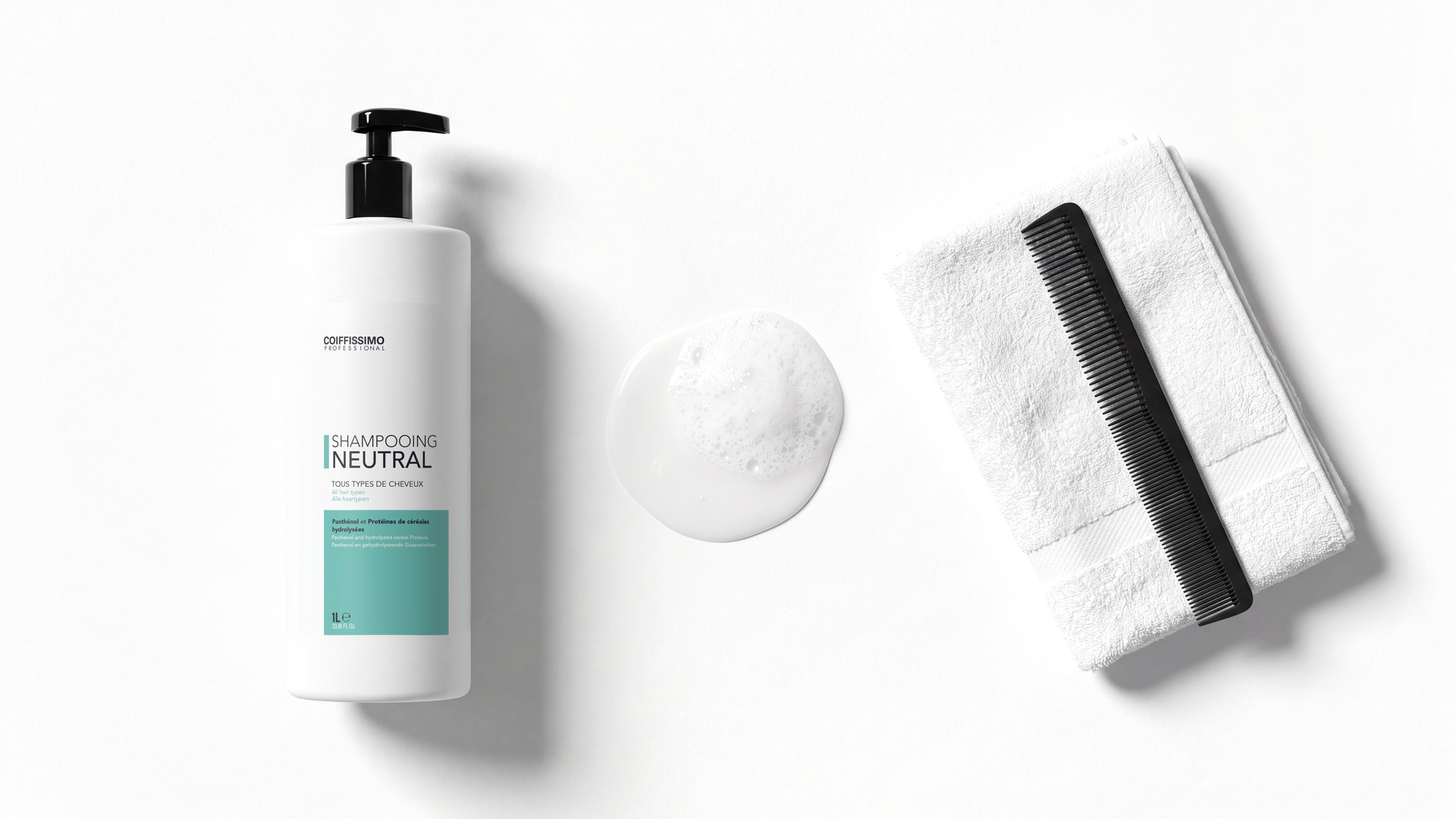 Shampooing usage fréquent Coiffissimo au bac, vue de dessus
