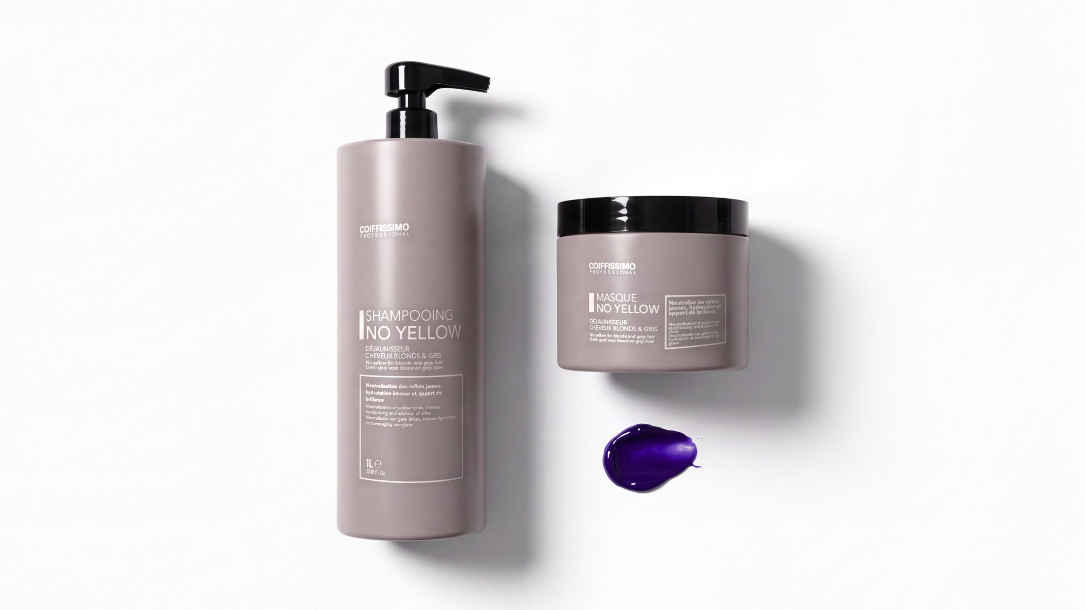 Shampooing et masque No Yellow Coiffissimo