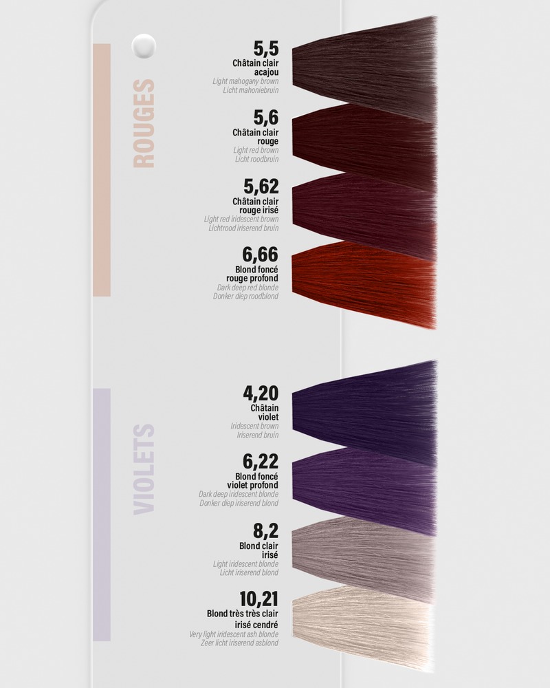 Rouges et violets