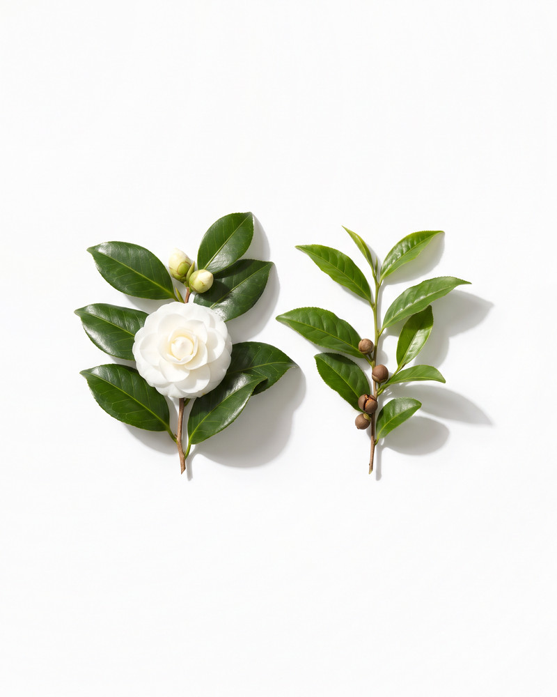 Camélia et thé vert